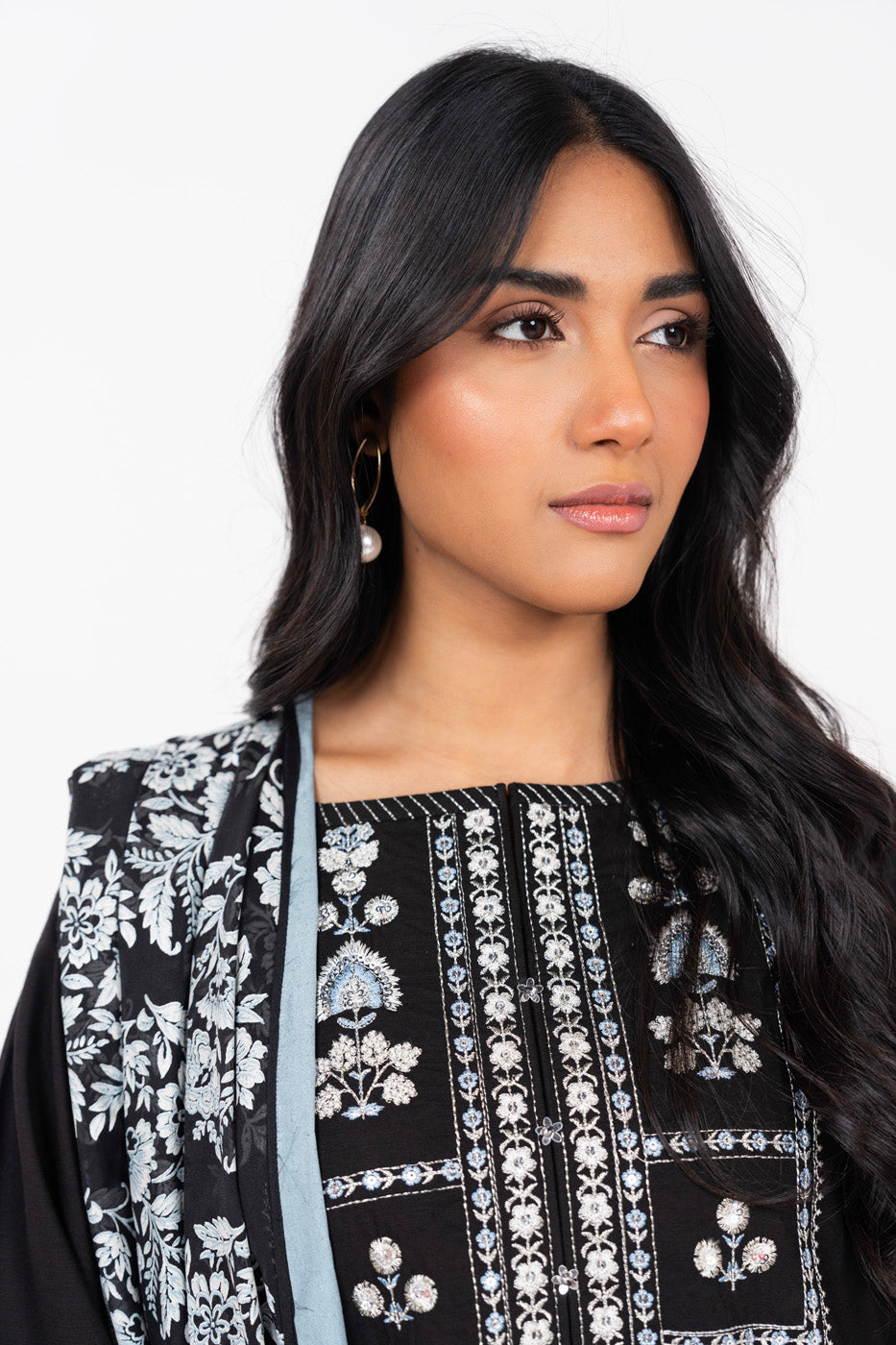Pure Real Silk Ethnic 3-Piece Set with Embroidered Tissue or Organza Dupatta – Free Size Stitched