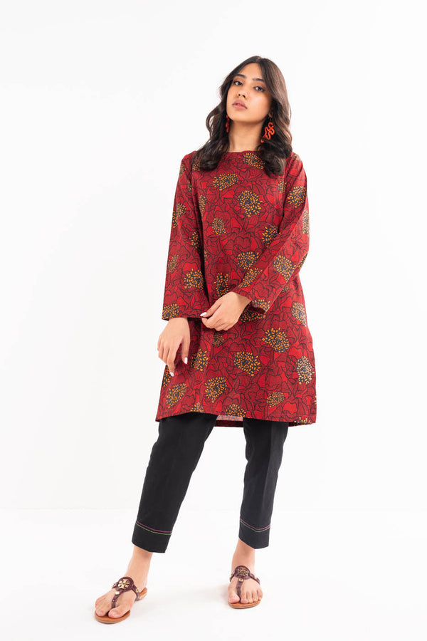 Printed Khaddar Shirt