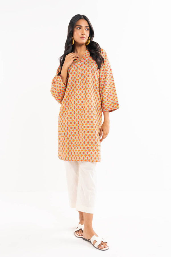 Printed Khaddar Shirt