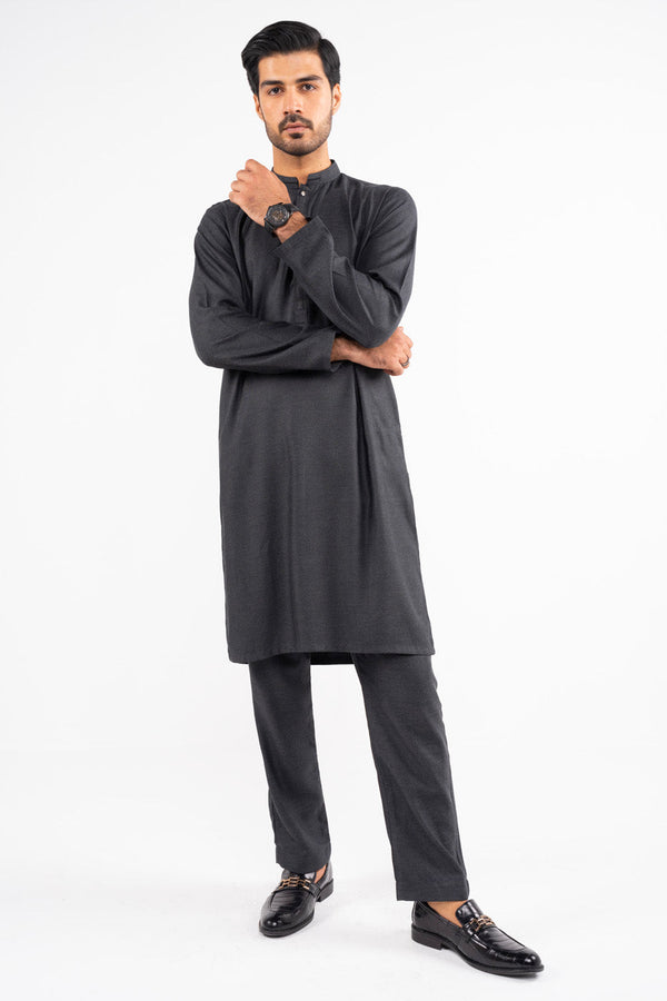 Dyed Blended Kurta Trouser