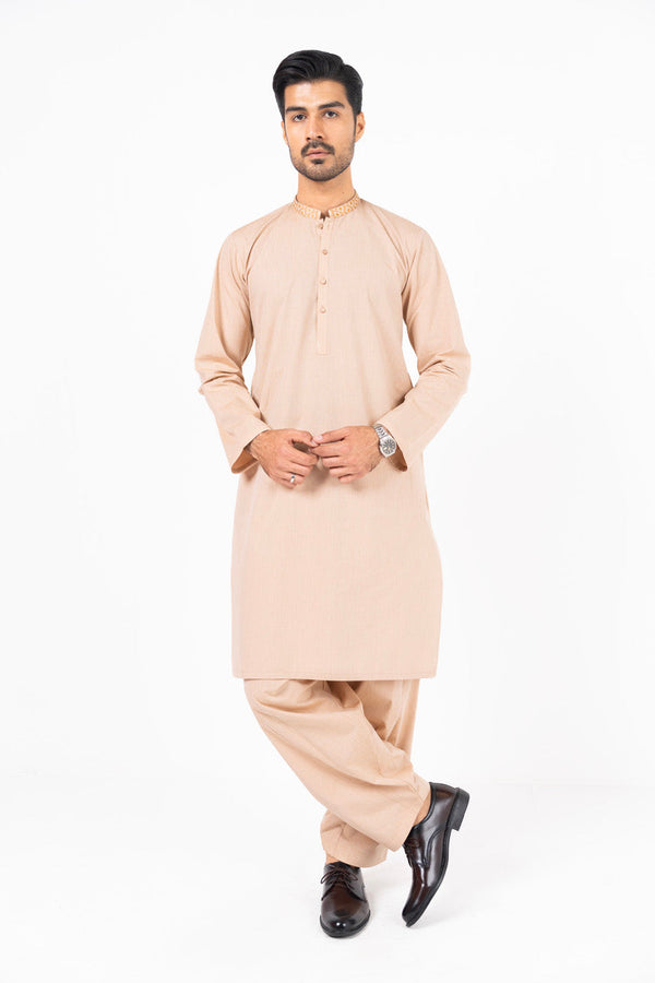 Dyed Embroidered Shamrey Shalwar Kameez