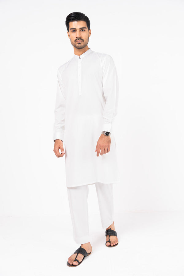 Dyed Blended Kurta Trouser