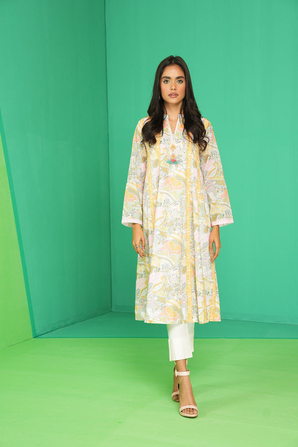 1 Pc Printed Lawn Shirt