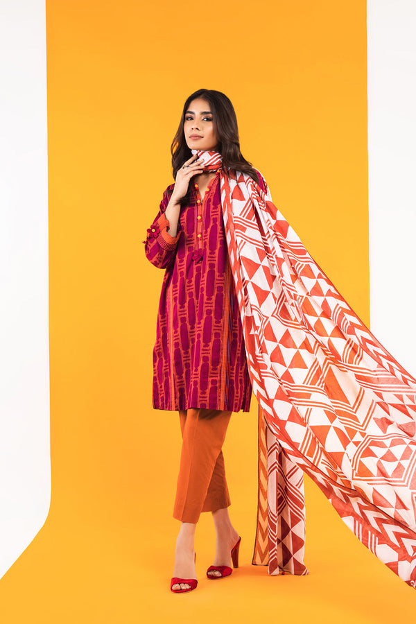 1 Pc Printed  Lawn Dupatta