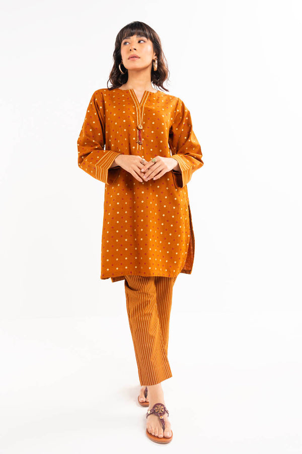 2 Pc Dyed Khaddar Outfit