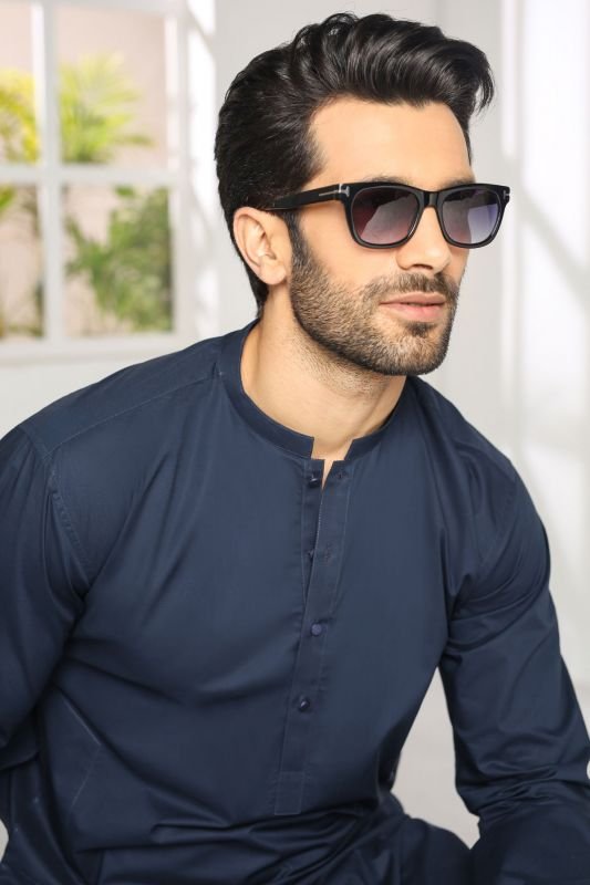 Dyed Cotton Slub Kurta