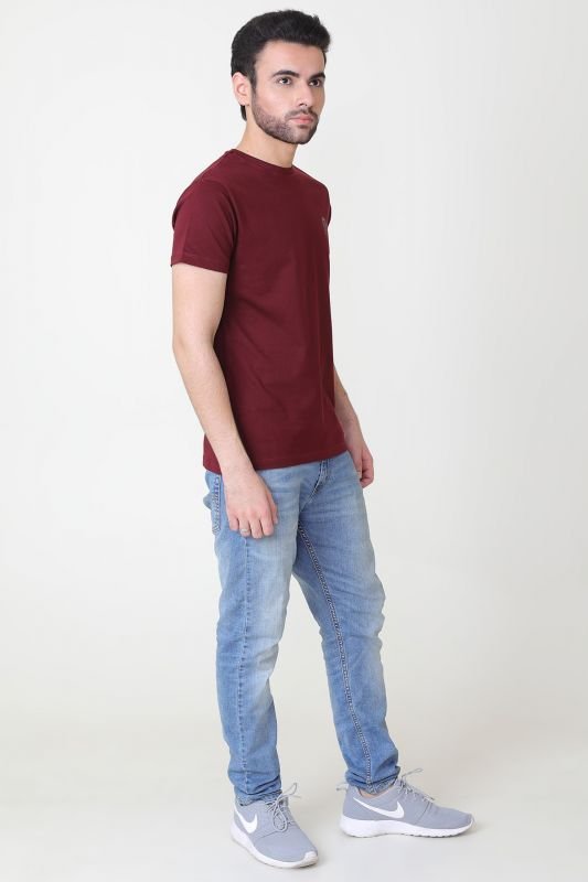Cotton Jersey Round Neck Tee