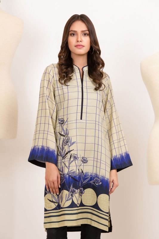 Printed Twill Linen Kurti