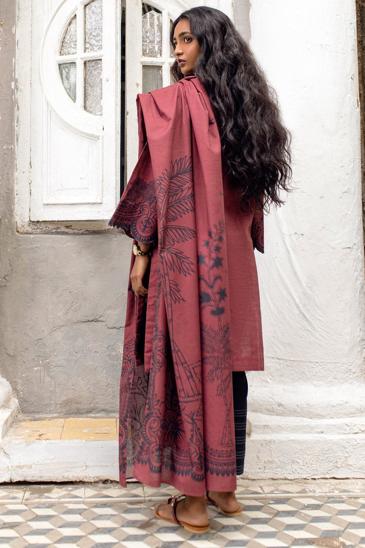 2 Pc Embroidered Khaddar Outfit