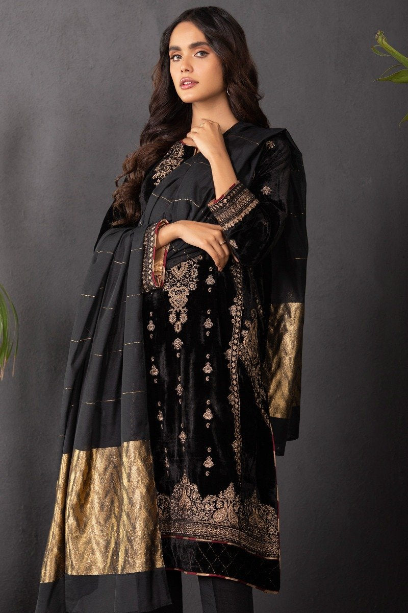 3 Pc Velvet Outfit Alkaram International store