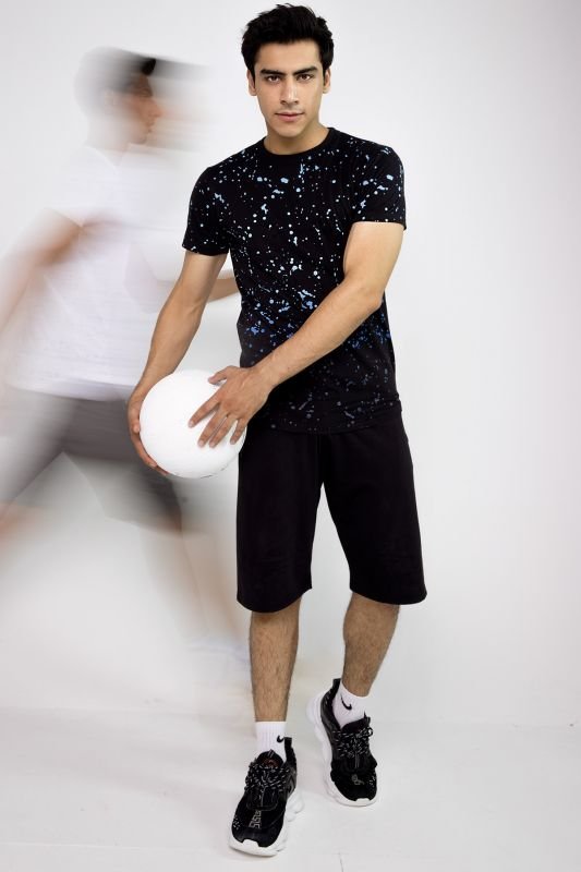 Cotton Poly Round Neck Tee