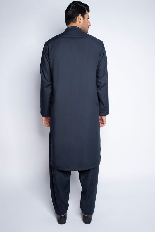Dyed Blended Shalwar Kameez-L
