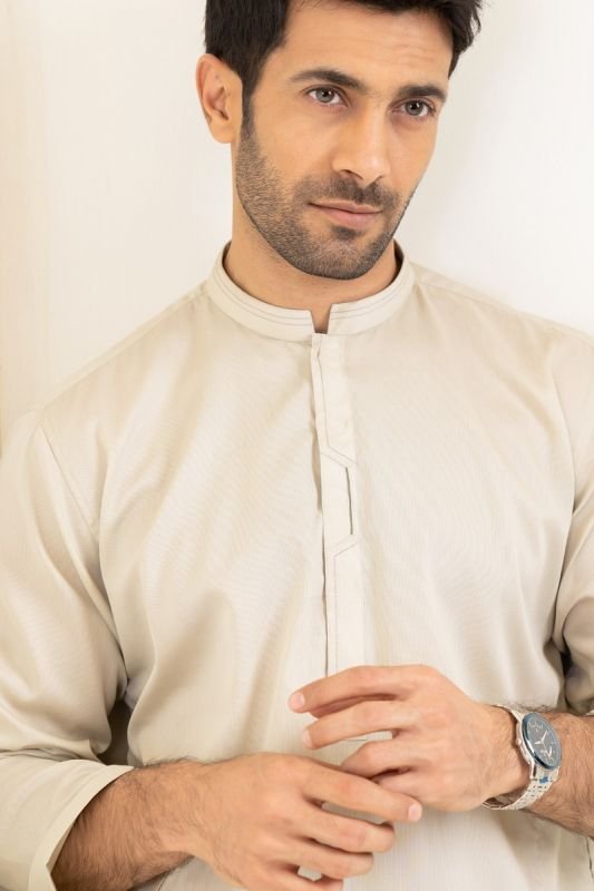 Dyed Cotton Textured Kurta