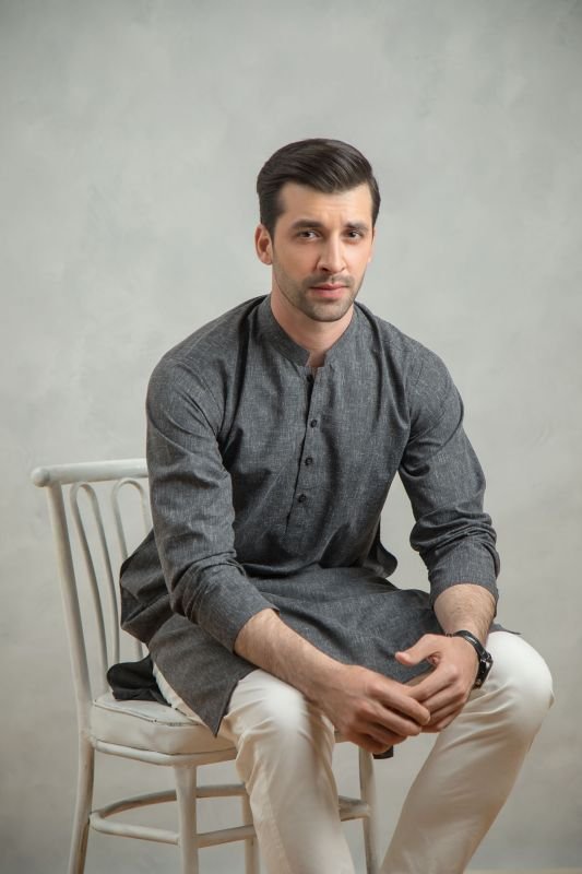 Dyed Blended Kurta