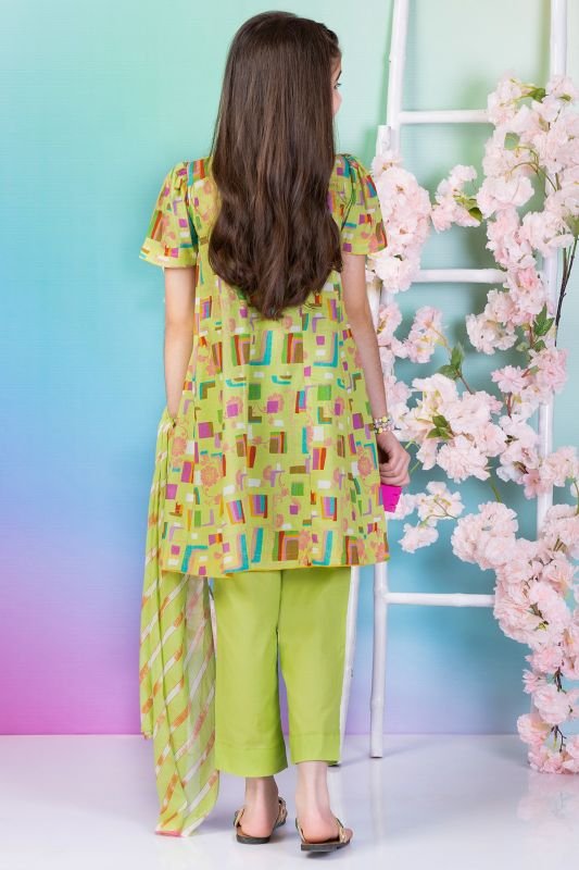 3 Pc Printed Cambric Outfit