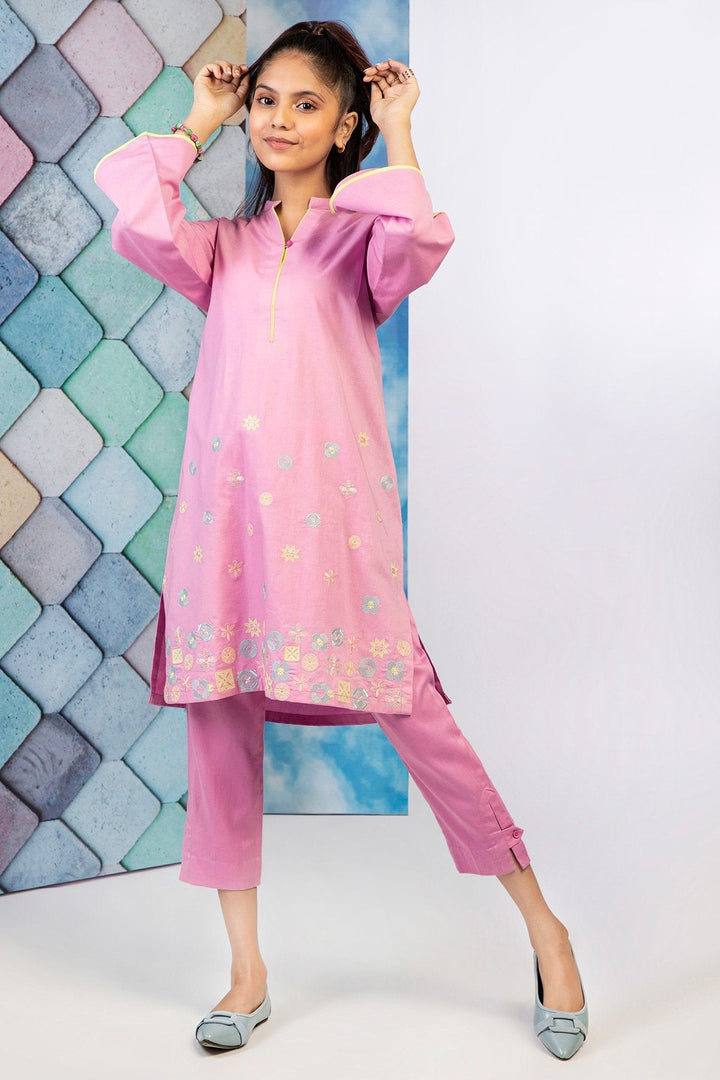2 Pc Embroidered Lawn Outfit