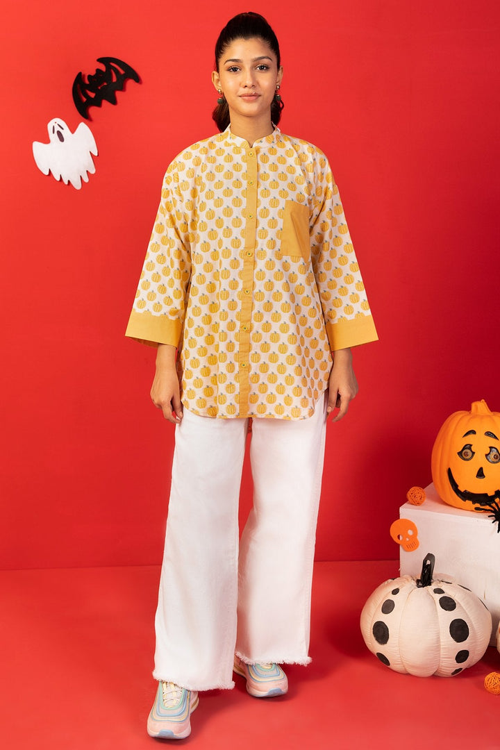 Dyed Jacquard Kurti