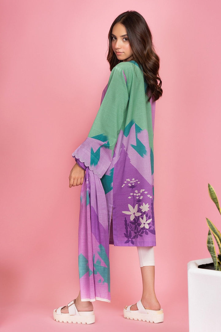 2 Pc Printed Khaddar Suit