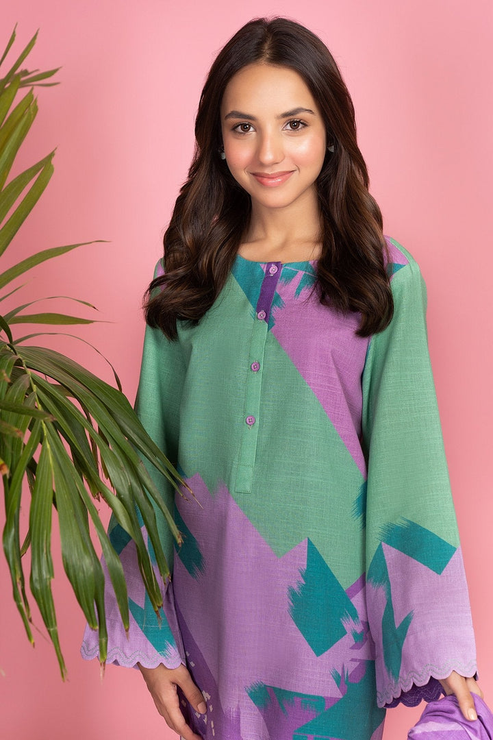 2 Pc Printed Khaddar Suit