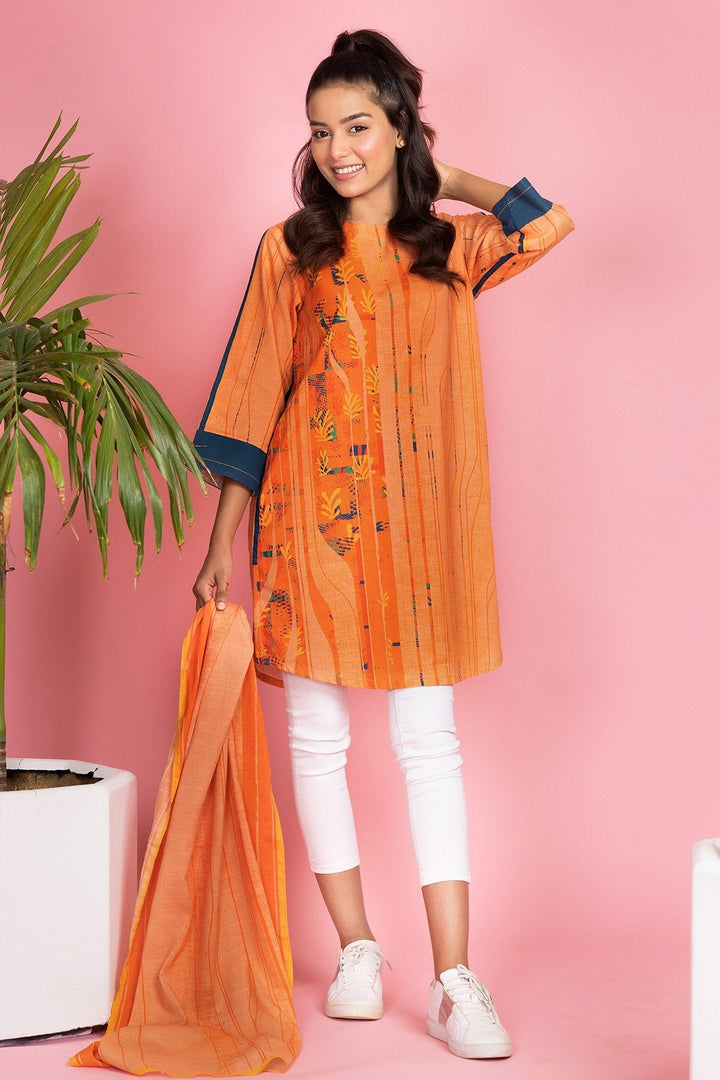 2 Pc Printed Khaddar Suit