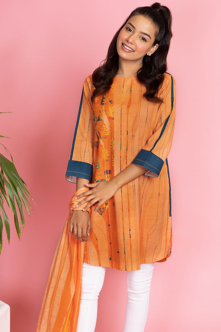 2 Pc Printed Khaddar Suit