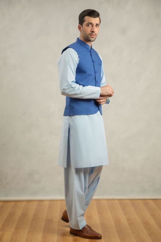 Formal Dyed Blended Waistcoat