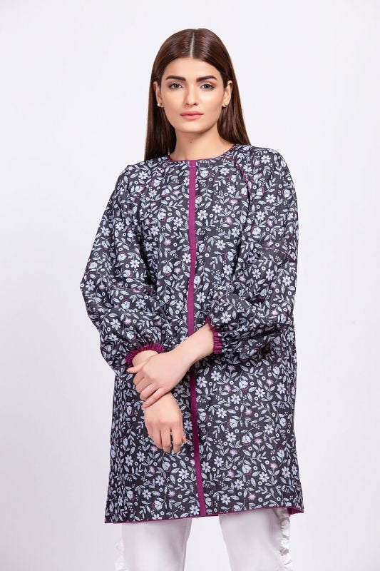 Printed Denim Kurti