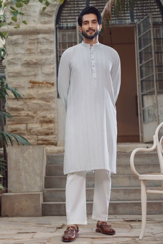 Yarn Dyed Casual Kurta
