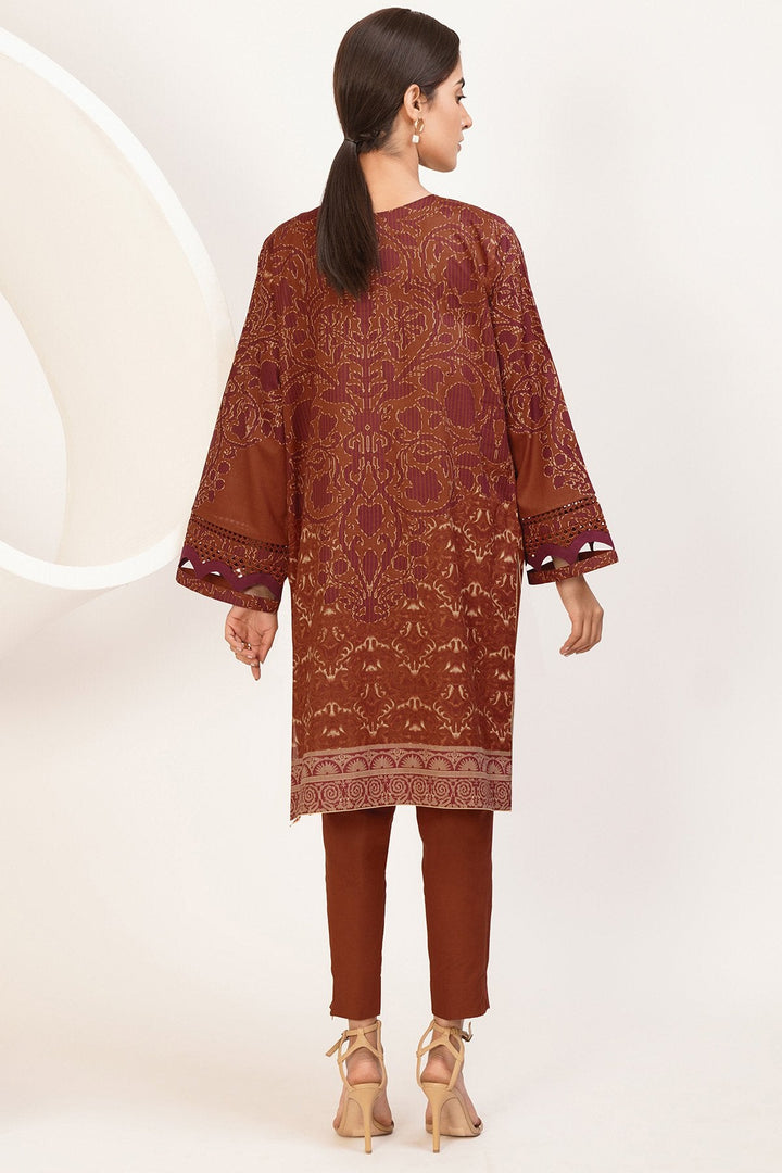 2 Pc Embroidered Lawn Suit With Cambric Trouser