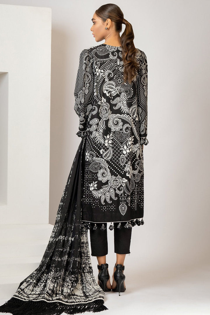 2 Pc Printed Lawn Suit With Printed Lawn Dupatta