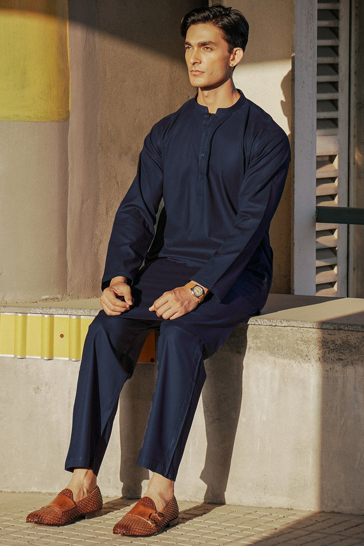 Dyed Jacquard Shirt Trouser
