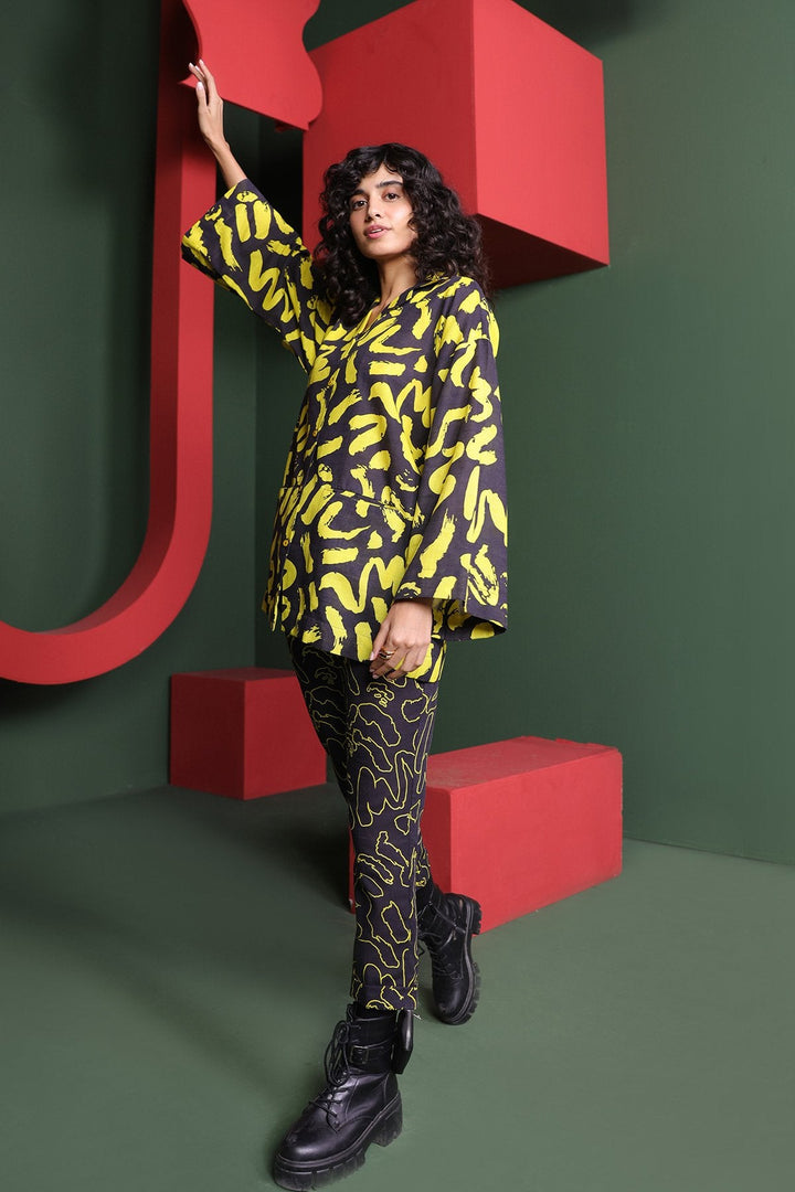 2 Pc Printed Karandi Shirt With Printed Karandi Trouser