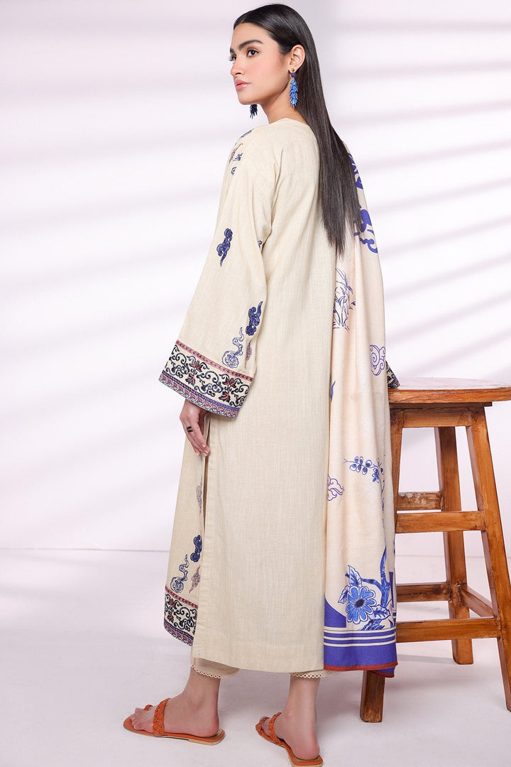 2 Pc Embroidered Khaddar Outfit
