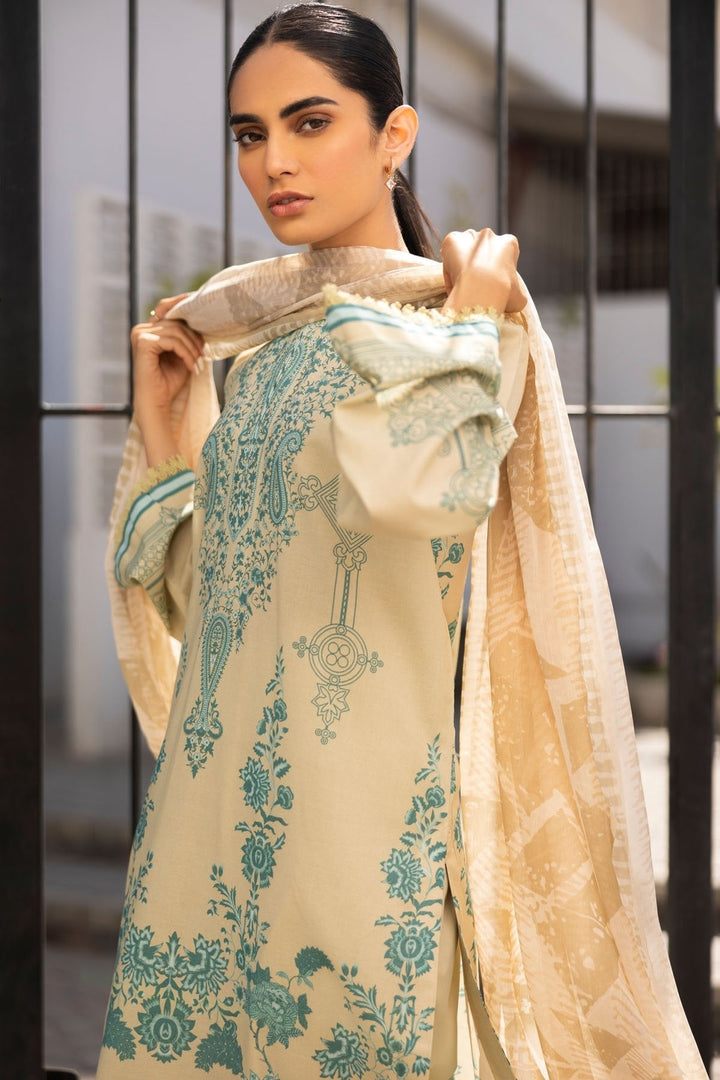 3 Pc Printed Lawn Outfit