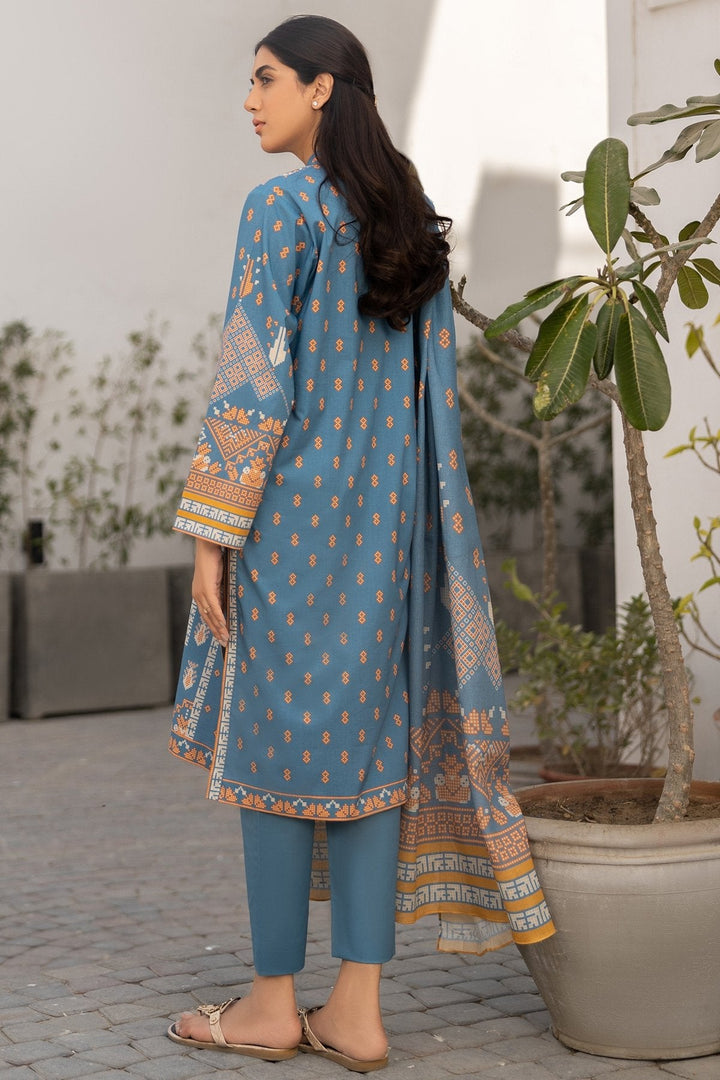 3 Pc Printed Lawn Outfit