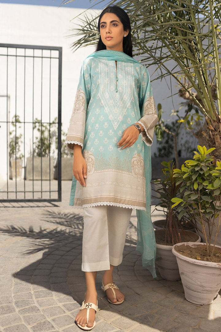 3 Pc Embroidered Lawn Outfit