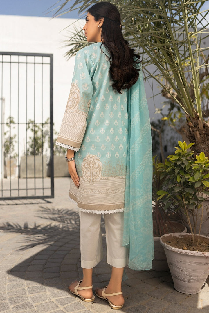 3 Pc Embroidered Lawn Outfit