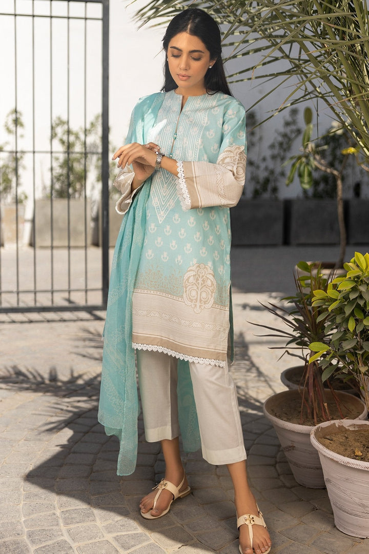 3 Pc Embroidered Lawn Outfit