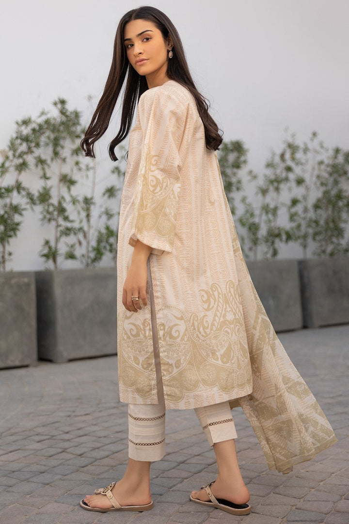 3 Pc Embroidered Lawn Outfit