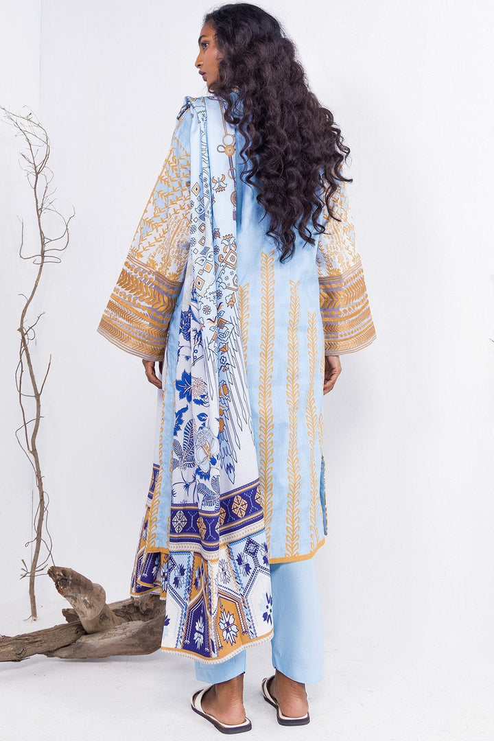 3 Pc Embroidered Cambric Outfit